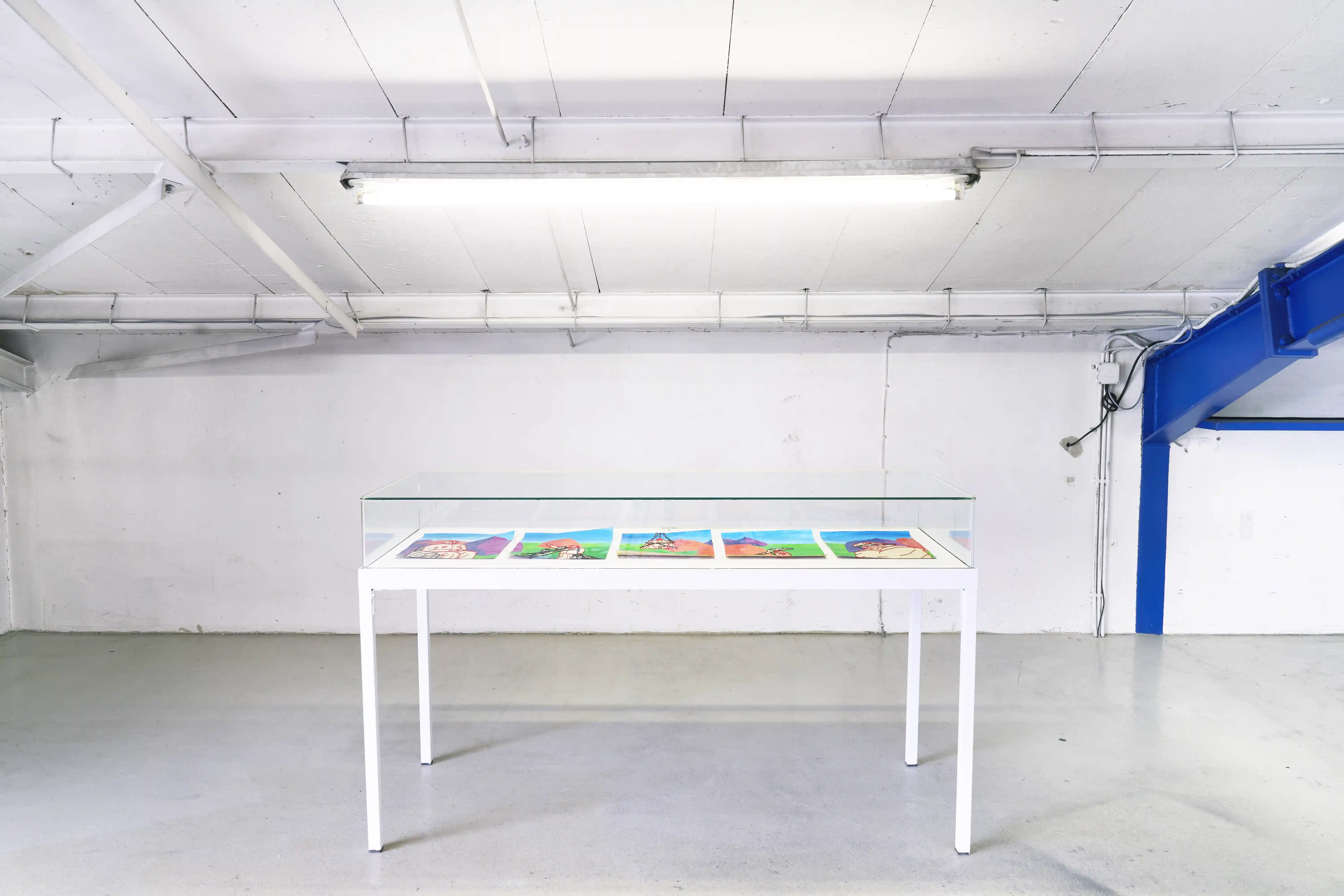 Ausstellungsansicht der Arbeit Out of Time von Fabian Widukind-Penzkofer, Sept., 2024